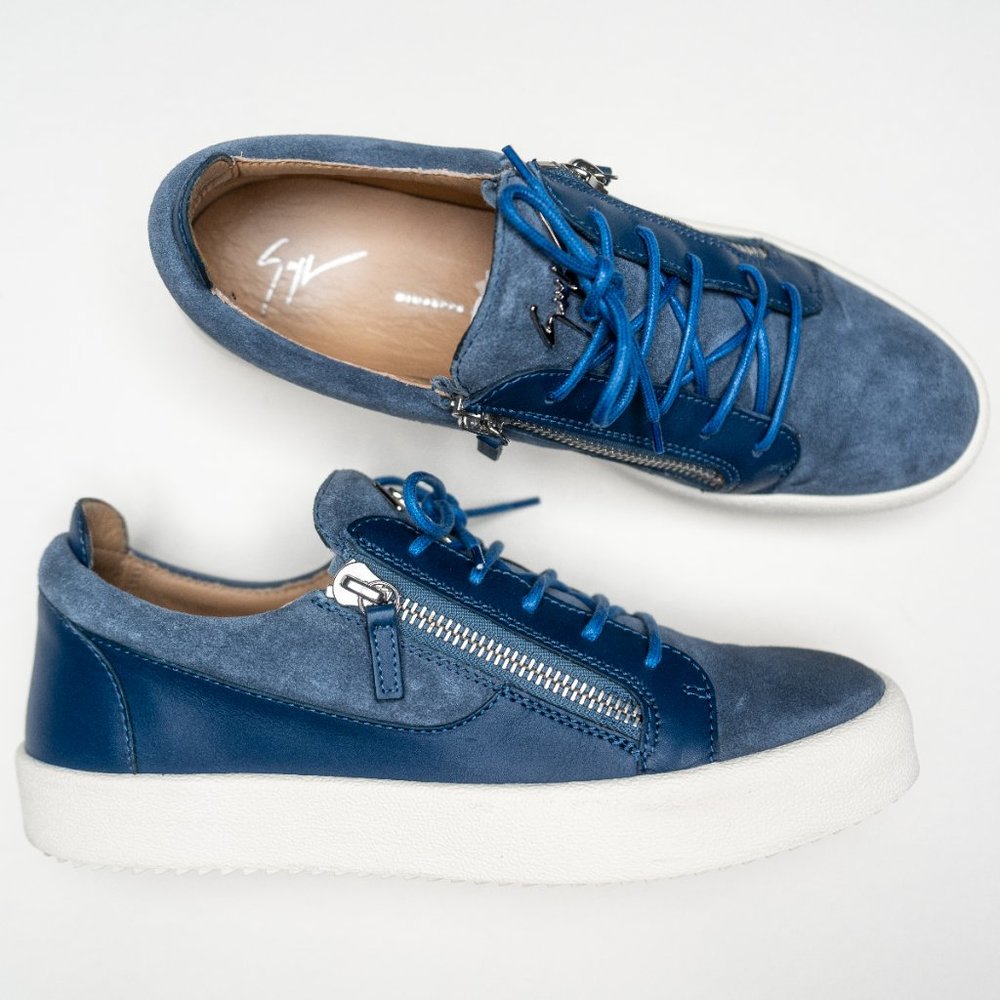 Giuseppe Zanotti Men's Suede Shoes Blue SzUS9/EU43